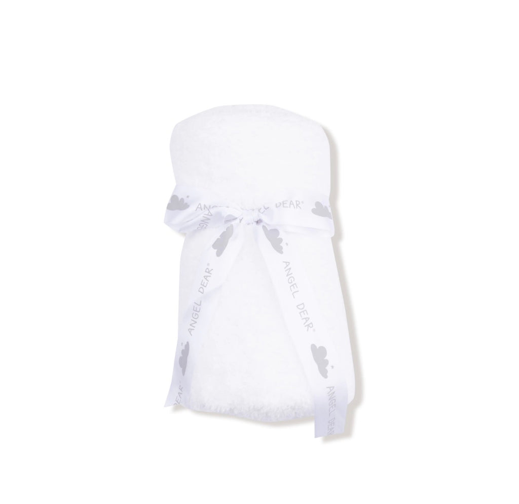 Angel Dear Chenille Stroller Blanket - White
