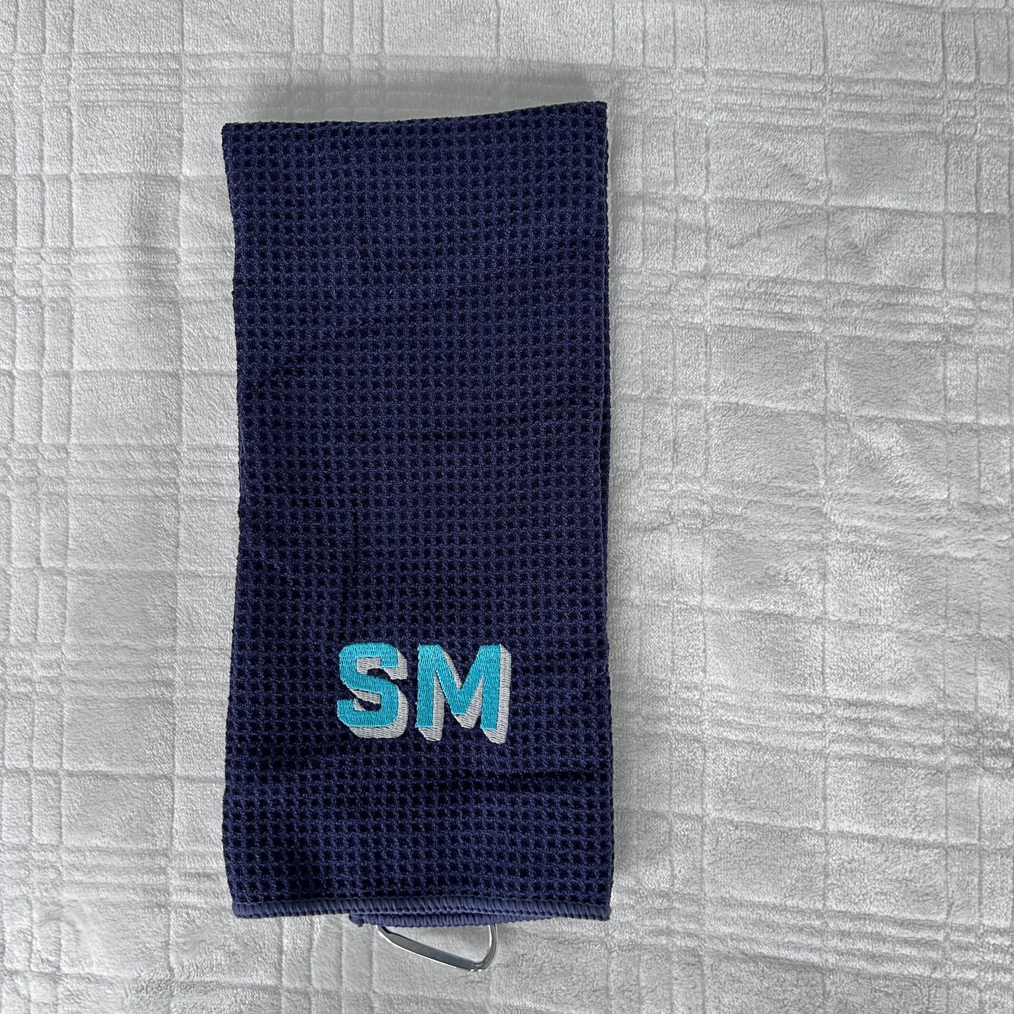 Monogram Waffle Golf Towel