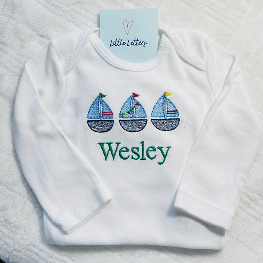 Sailboat Trio Bodysuit