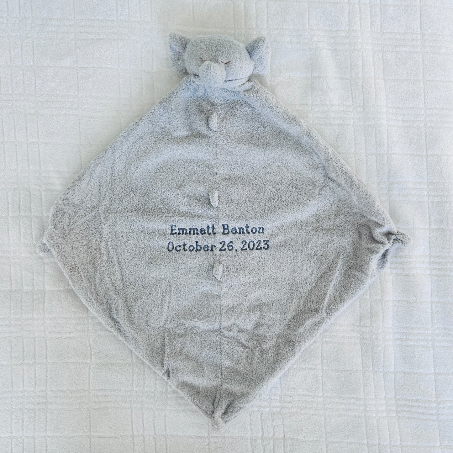 Angel Dear Grey Elephant Lovie Blanket