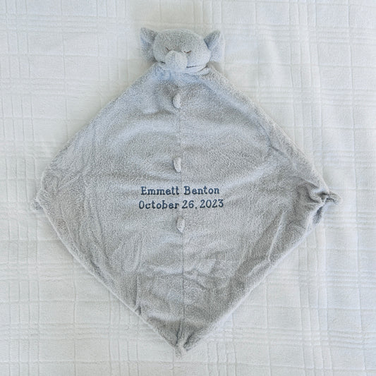 Angel Dear Grey Elephant Lovie Blanket