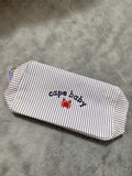 Cape Baby Crab seersucker pouch