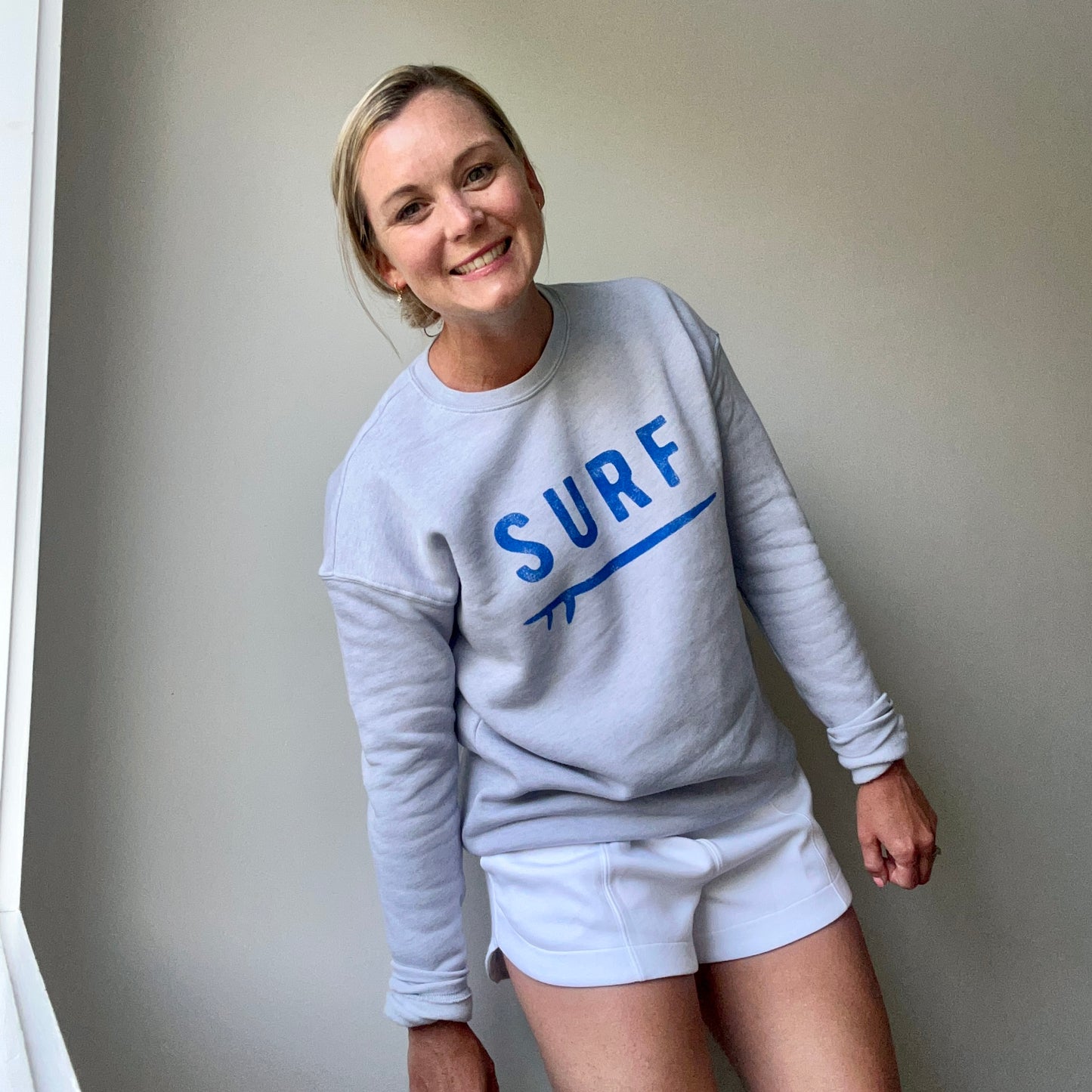 Oat Collective W SURF light blue sweatshirt