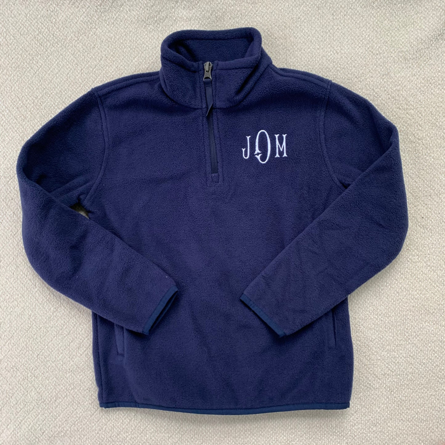 Navy Pullover 1/2 zip fleece