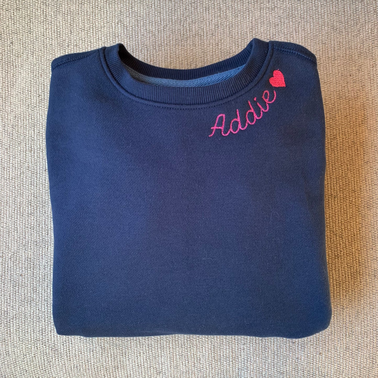 Sunday Brunch Sweatshirt - Kids Script collar name