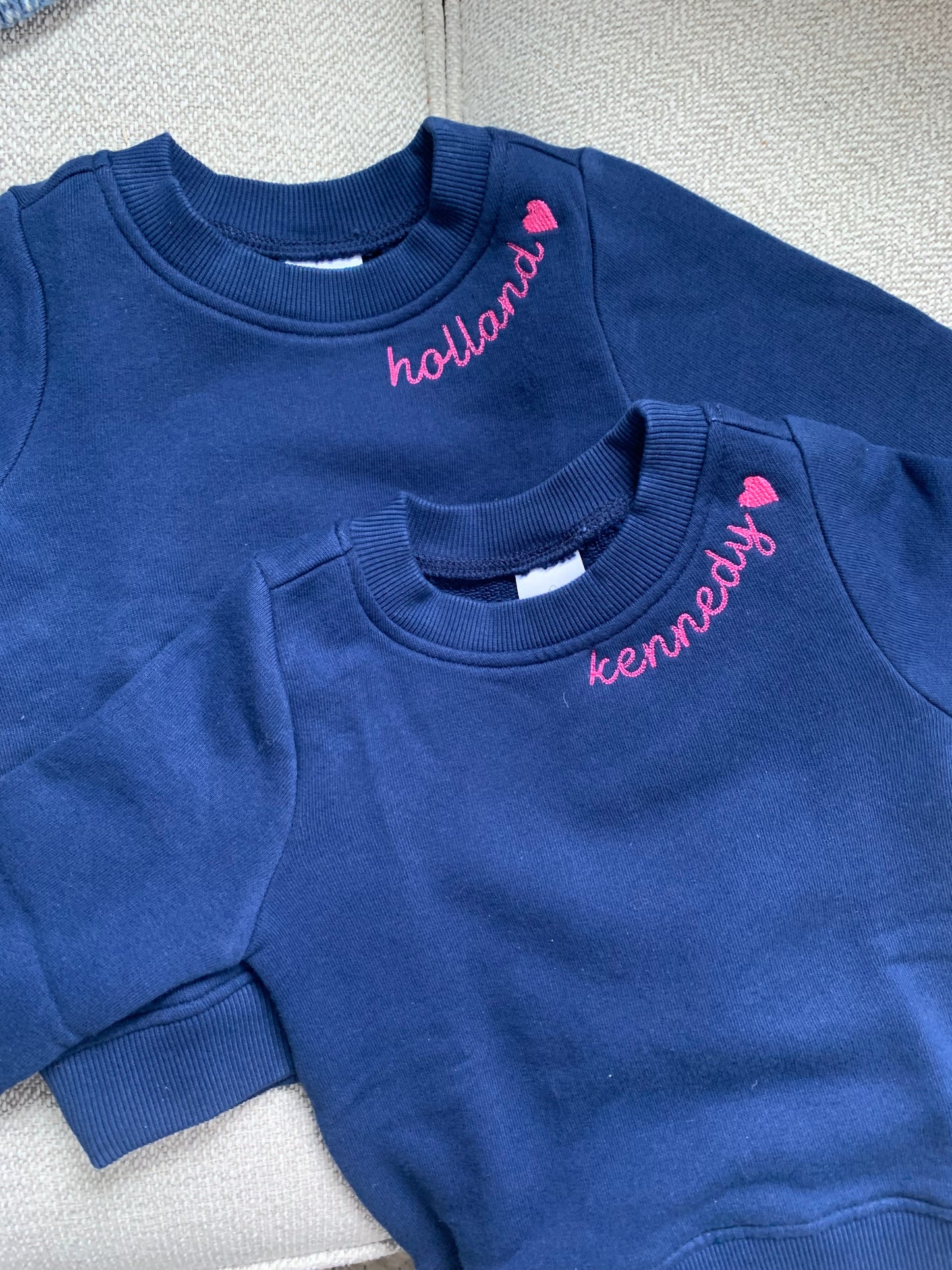 Sunday Brunch Sweatshirt - Kids Script collar name