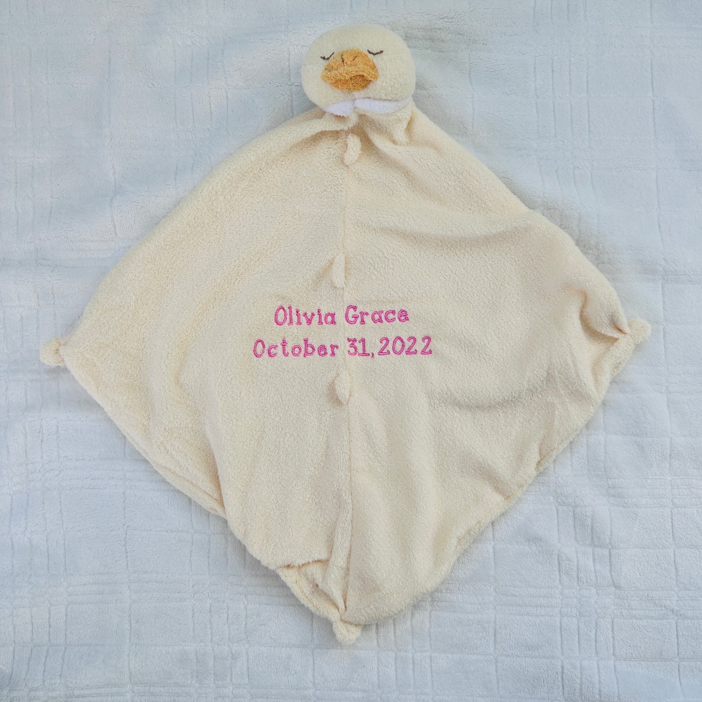 Angel Dear Yellow Duck Lovie Blanket