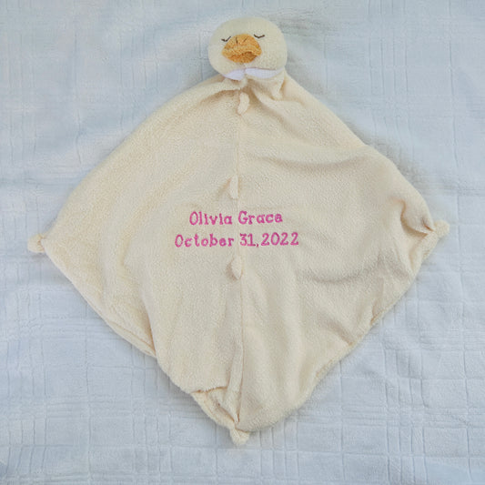 Angel Dear Yellow Duck Lovie Blanket