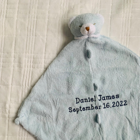 Angel Dear Blue Bear Lovie Blankie